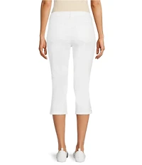 NYDJ Petite Size Chloe Side Slit Hem Capri Jeans