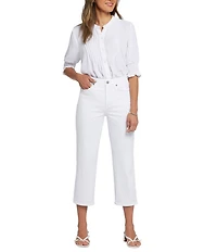 NYDJ Petite Size Joni Lift Tuck® Technology High Rise Capri Denim Jeans