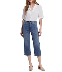 NYDJ Petite Size Joni Lift Tuck® Technology High-Rise Relaxed Capri Jeans