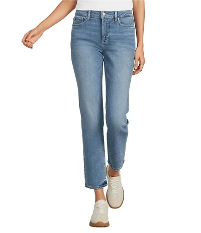 NYDJ Petite Size Lift Tuck® Technology High Rise Straight Ankle Jeans