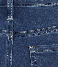 NYDJ Petite Size Lift Tuck® Technology Rhinestone Embellished Cuff Slim Ankle Jeans