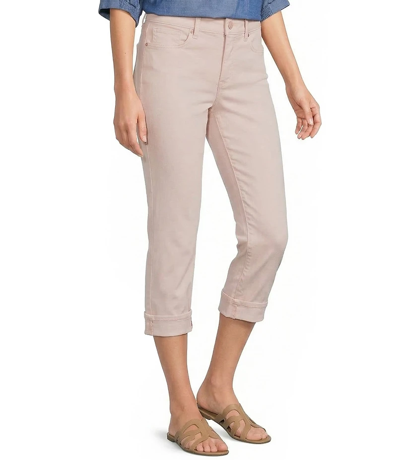 NYDJ Petite Size Marilyn Cuffed Cool Embrace® Capri Denim Jeans
