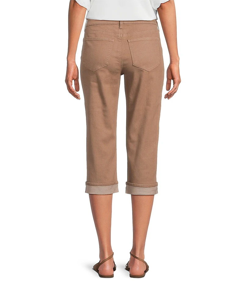 NYDJ Petite Size Marilyn Cuffed Cool Embrace® Capri Denim Jeans