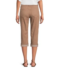 NYDJ Petite Size Marilyn Cuffed Cool Embrace® Capri Denim Jeans