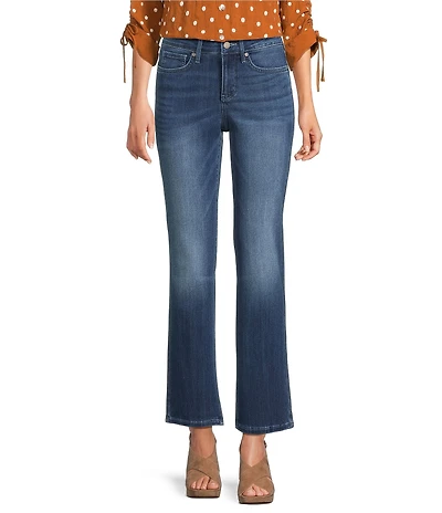 NYDJ Petite Size Marilyn High Rise Waist Straight Leg Ankle Jeans