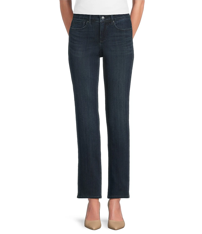 NYDJ Petite Size Marilyn High Rise Waist Straight Leg Ankle Jeans