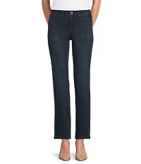NYDJ Petite Size Marilyn High Rise Waist Straight Leg Ankle Jeans
