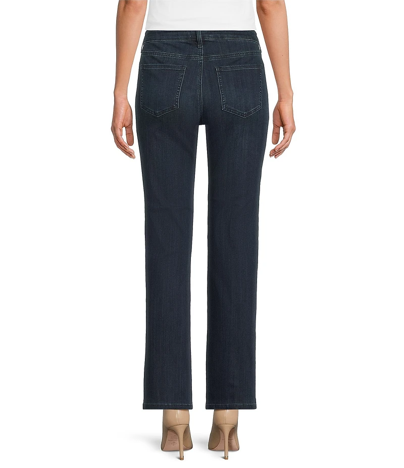 NYDJ Petite Size Marilyn High Rise Waist Straight Leg Ankle Jeans