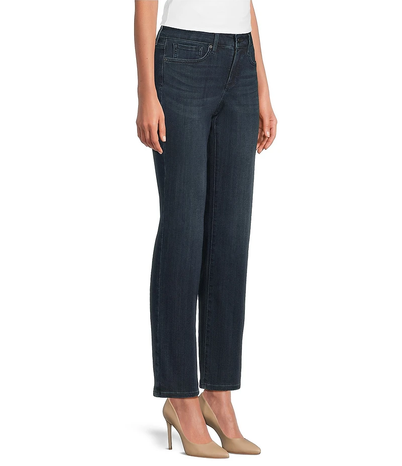 NYDJ Petite Size Marilyn High Rise Waist Straight Leg Ankle Jeans