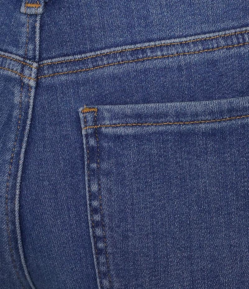 NYDJ Petite Size Marilyn Lift Tuck® Technology Straight Ankle Blanket Stitching Jeans