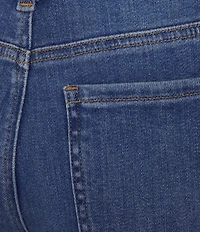 NYDJ Petite Size Marilyn Lift Tuck® Technology Straight Ankle Blanket Stitching Jeans