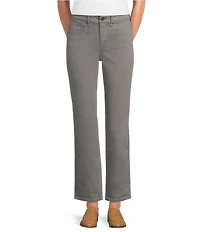 NYDJ Petite Size Marilyn Stretch Denim Straight Leg High Rise Jeans