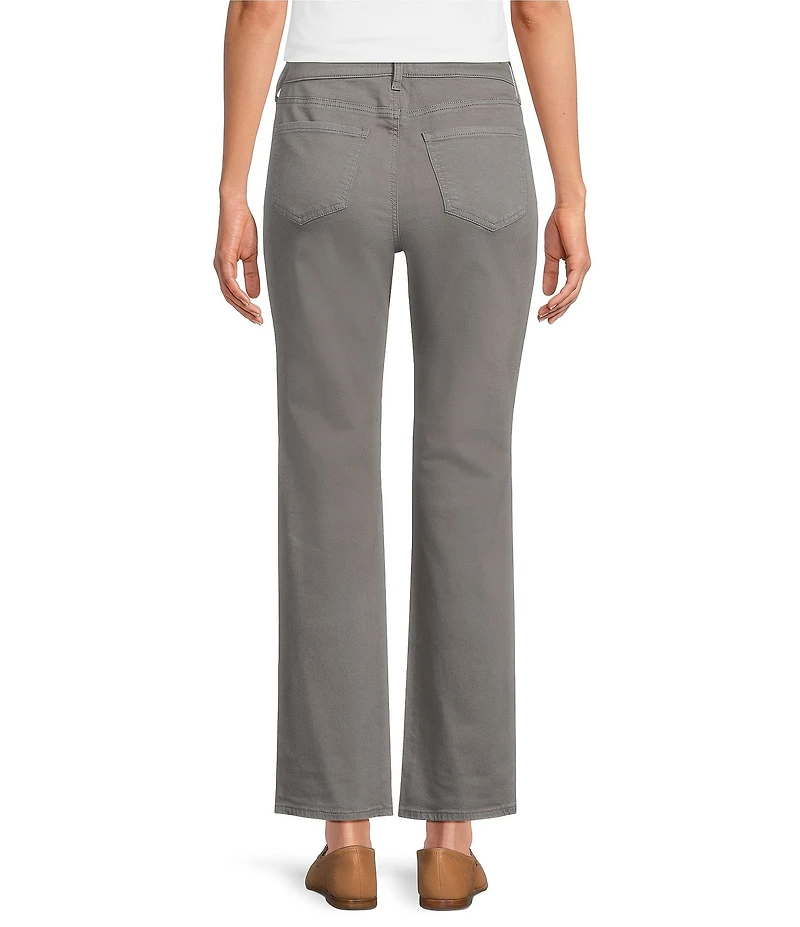 NYDJ Petite Size Marilyn Stretch Denim Straight Leg High Rise Jeans