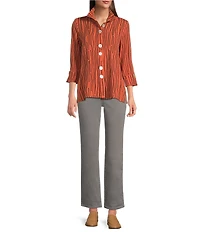 NYDJ Petite Size Marilyn Stretch Denim Straight Leg High Rise Jeans