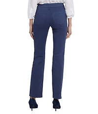 NYDJ Petite Size Marilyn Stretch Denim Utility Pocketed Straight Leg Jeans