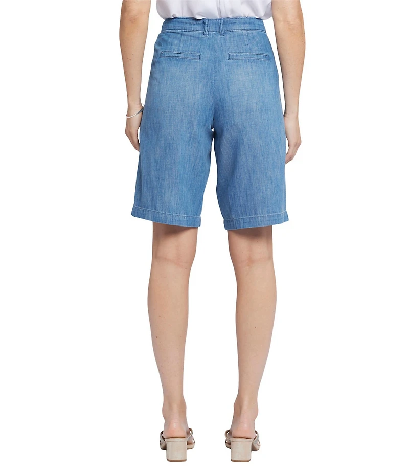 NYDJ Petite Size Relaxed High-Rise Bermuda Shorts