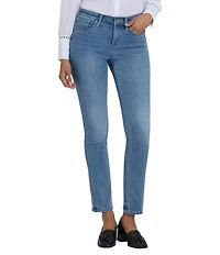 NYDJ Petite Size Sheri Slim Mid Rise Stretch Denim Jeans