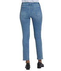 NYDJ Petite Size Sheri Slim Mid Rise Stretch Denim Jeans