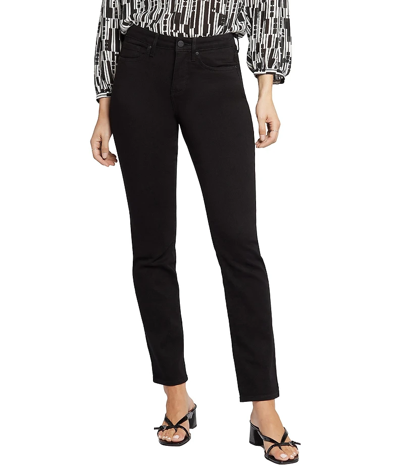 NYDJ Petite Size Sheri Slim Mid Rise Stretch Denim Jeans