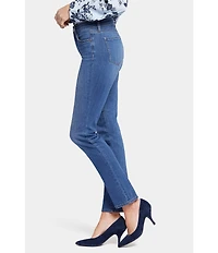 NYDJ Petite Size Sheri Slim Mid Rise Stretch Denim Jeans