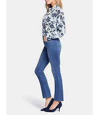 NYDJ Petite Size Sheri Slim Mid Rise Stretch Denim Jeans