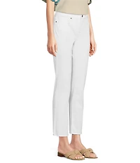 NYDJ Petite Size Sheri Slim Fit Mid Rise Ankle Stretch Denim Jeans