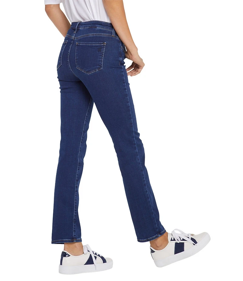 NYDJ Petite Size Sheri Slim Tonal Stitch High Rise Jeans