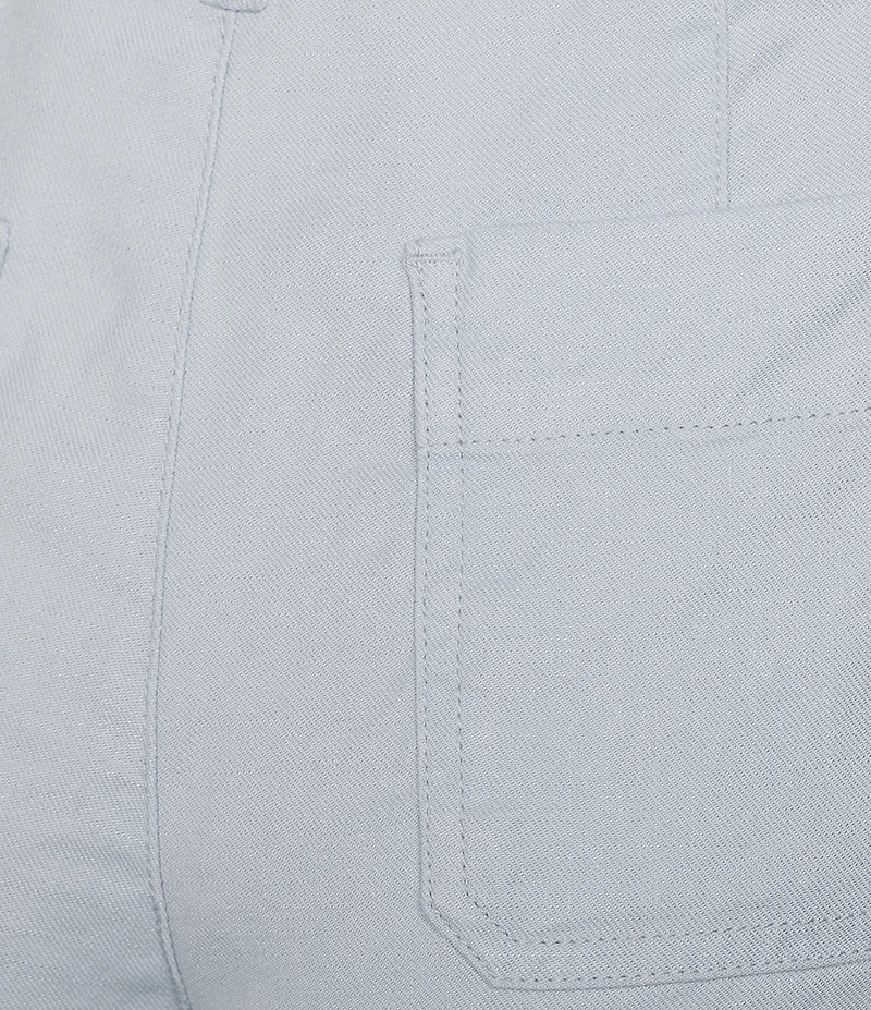 NYDJ Petite Size Stretch Linen Blend High Rise Wide Leg Cargo Capri Pants
