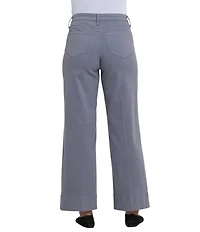 NYDJ Petite Size Teresa Lift Tuck® Stretch Denim Wide Leg Ankle Length Jeans