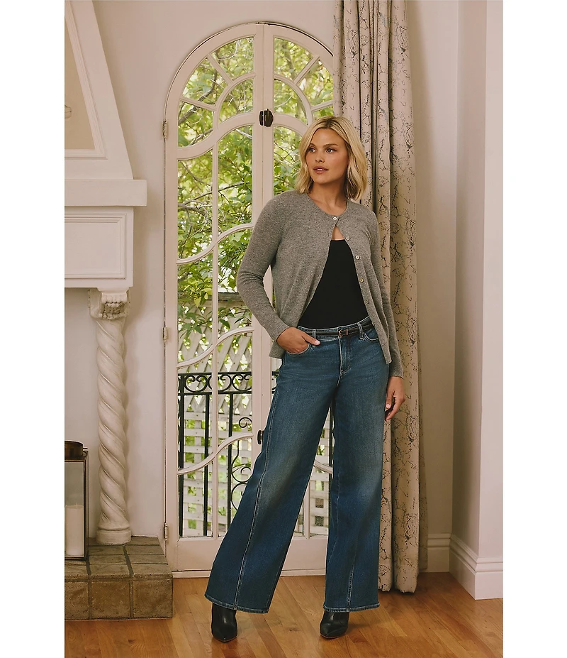 NYDJ Petite Size Teresa Lift Tuck® Technology Wide Leg Denim Jeans