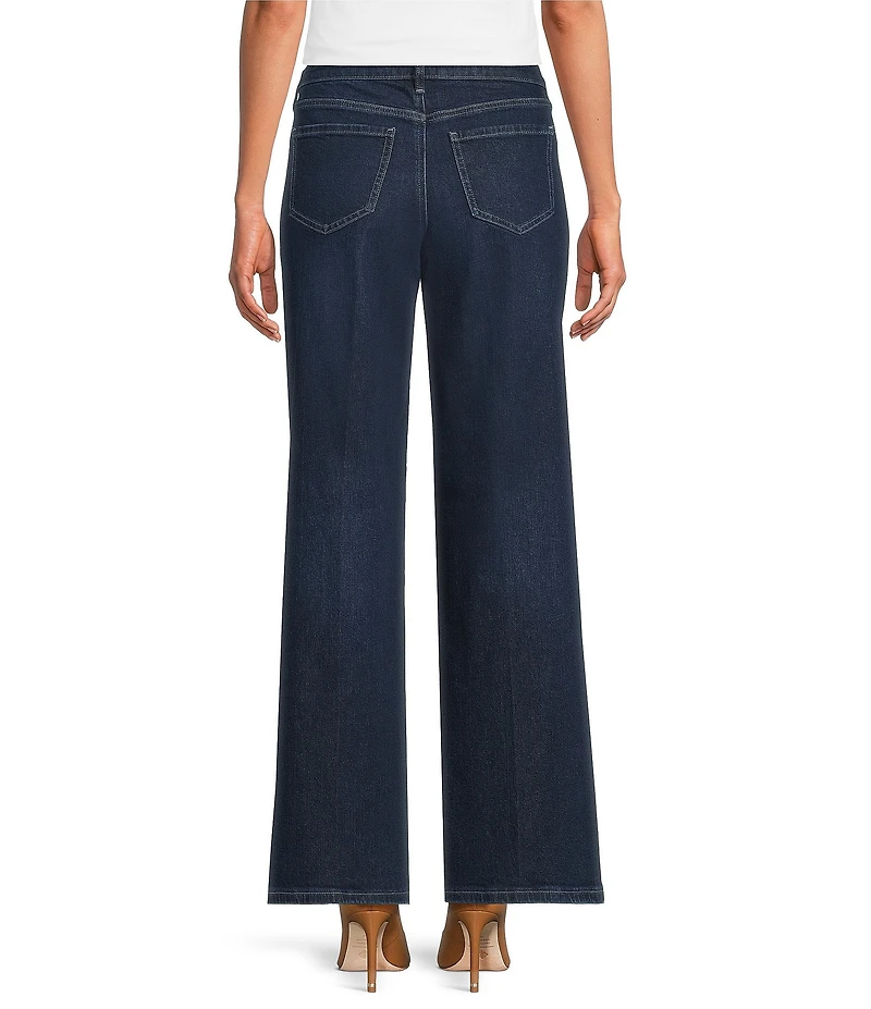 NYDJ Petite Size Teresa Lift Tuck® Technology Wide Leg Denim Jeans