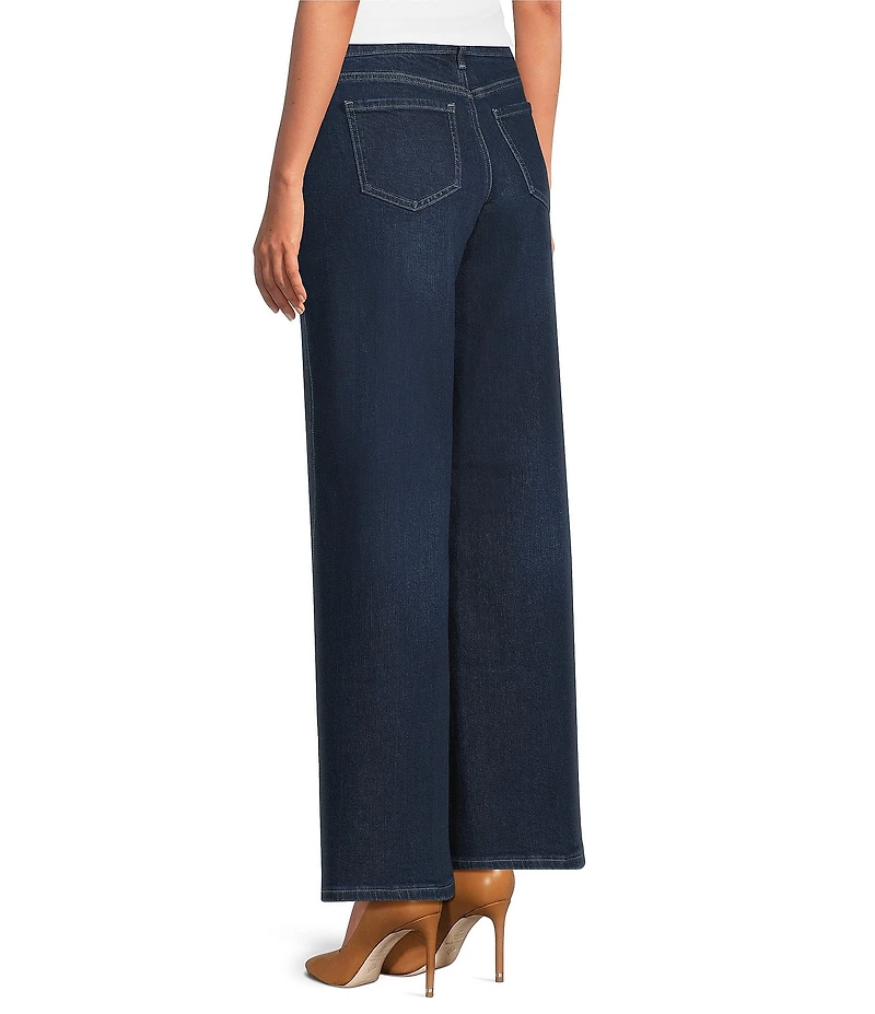 NYDJ Petite Size Teresa Lift Tuck® Technology Wide Leg Denim Jeans
