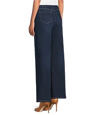 NYDJ Petite Size Teresa Lift Tuck® Technology Wide Leg Denim Jeans