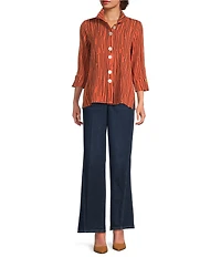 NYDJ Petite Size Teresa Lift Tuck® Technology Wide Leg Denim Jeans