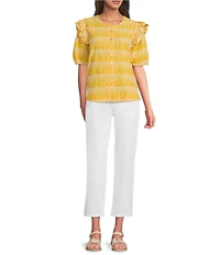 NYDJ PiperLift Tuck® Cropped Straight Leg Jeans