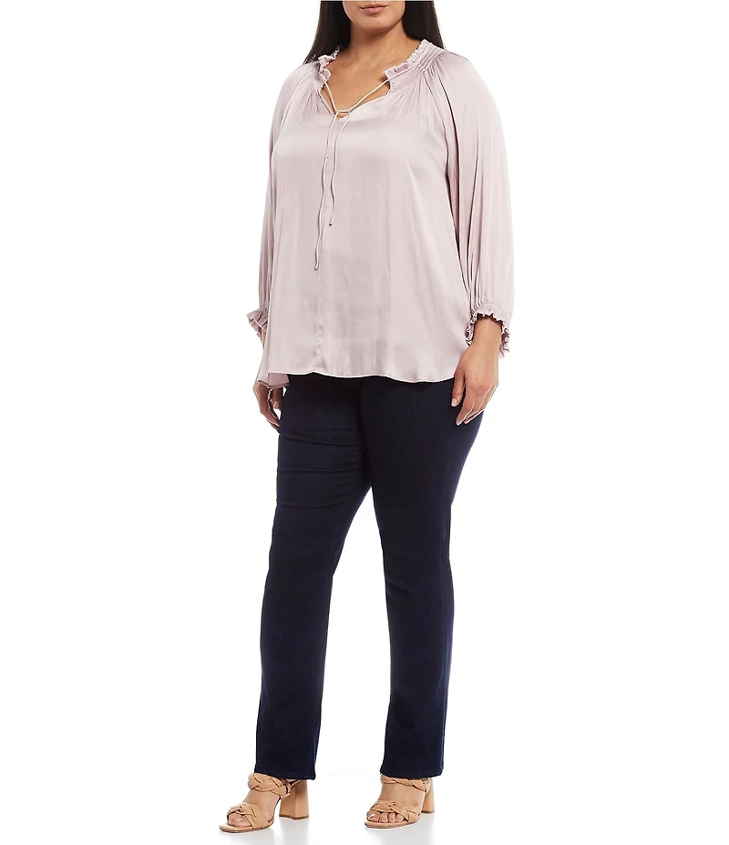 NYDJ Plus Size Marilyn Straight Denim Jeans