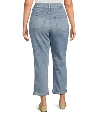 NYDJ Plus Size Bailey Stretch Denim Lift Tuck® Technology High Rise Straight Leg Cropped Jeans