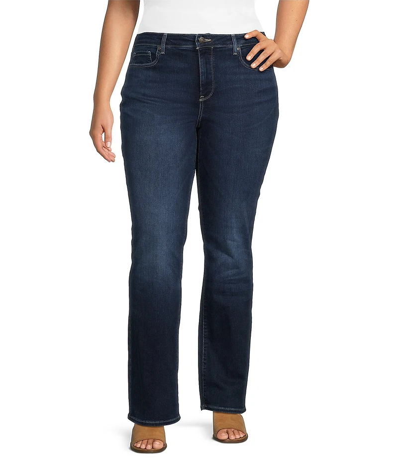 NYDJ Plus Size Barbara Bootcut High Rise Stretch Denim Jeans