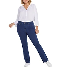 NYDJ Plus Size Barbara Bootcut High Rise Stretch Denim Jeans