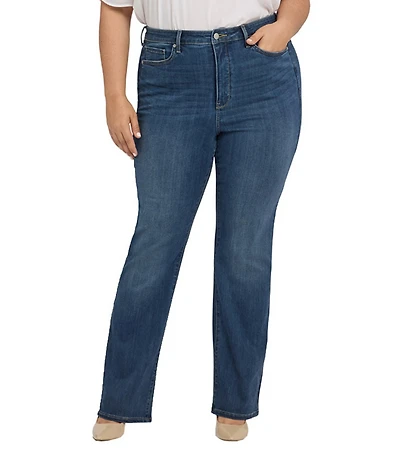 NYDJ Plus Size Barbara Stretch Denim High Rise Bootcut Jeans