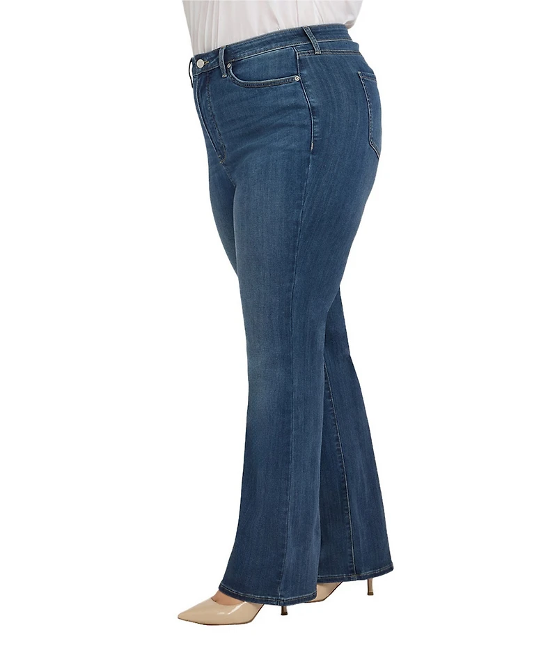 NYDJ Plus Size Barbara Stretch Denim High Rise Bootcut Jeans