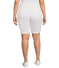 NYDJ Plus Size Briella Rolled Cuff Denim Shorts