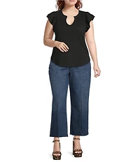 NYDJ Plus Size Brodi Lift Tuck® Technology Wide Leg Pull-On Denim Jeans