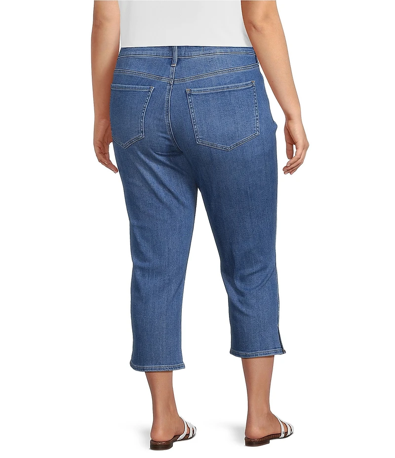 NYDJ Plus Size Chloe Capri Side Slit Jeans