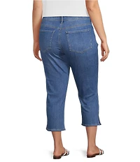 NYDJ Plus Size Chloe Capri Side Slit Jeans