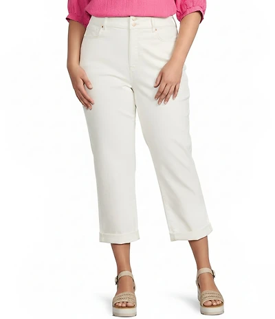 NYDJ Plus Size Lift Tuck® Technology Straight Leg Cropped Jeans