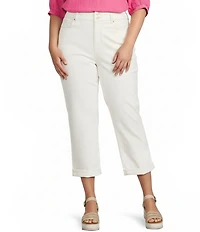 NYDJ Plus Size Lift Tuck® Technology Straight Leg Cropped Jeans