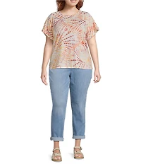 NYDJ Plus Size Margot Rolled Cuff Girlfriend Jeans