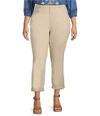 NYDJ Plus Size Margot Stretch Denim Girlfriend Jeans