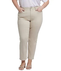 NYDJ Plus Size Marilyn Ankle Straight Ankle Jeans